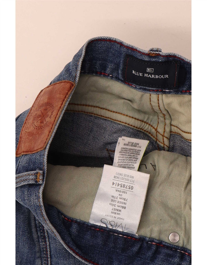 Marks & Spencer Jean droit bleu Harbor homme W34 L31 coton