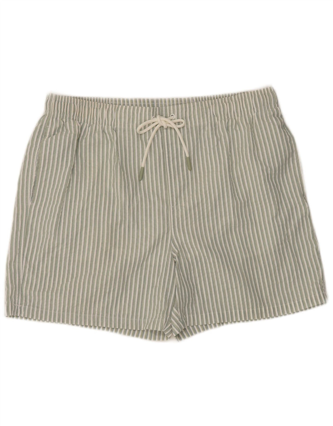Marks & Spencer Short de bain coupe classique pour homme, grandes rayures vertes