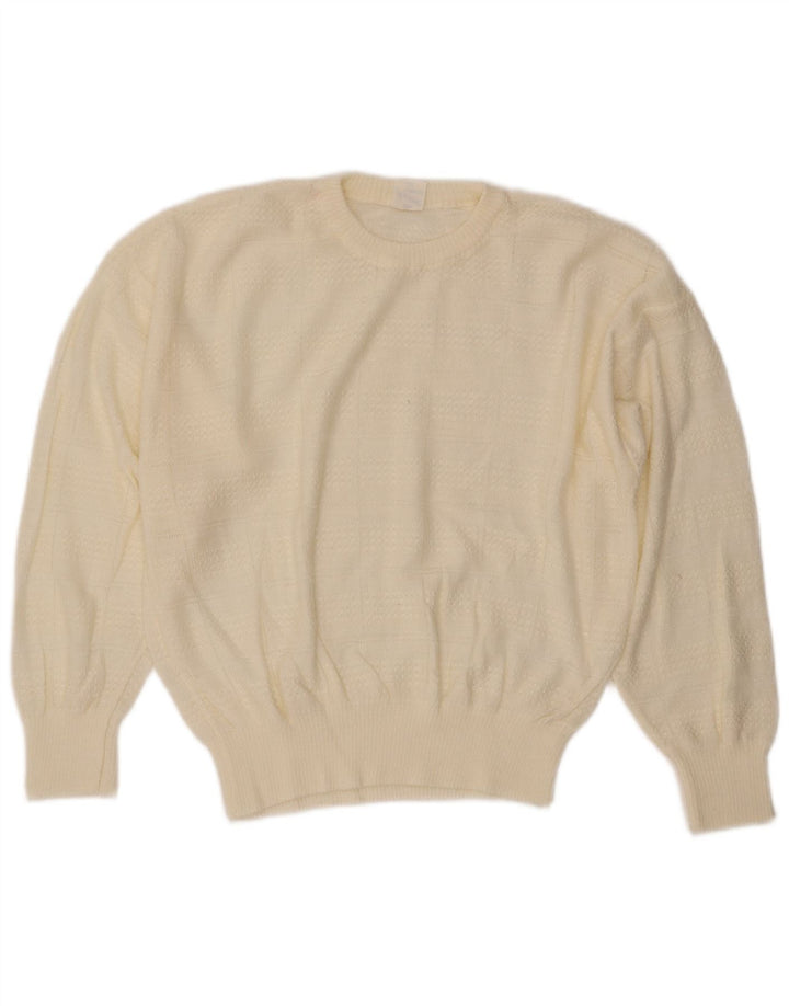 Apart Pull à col rond pour femme EU 44 XL Blanc cassé