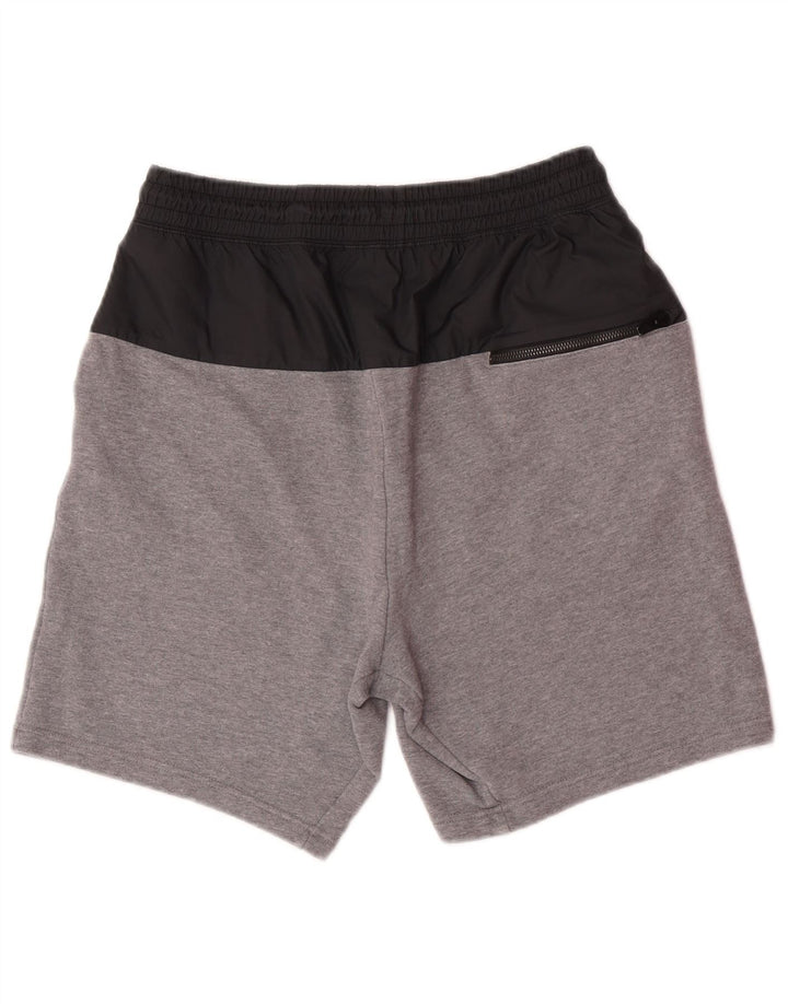 Nike Short de sport en coton color block gris moyen pour homme