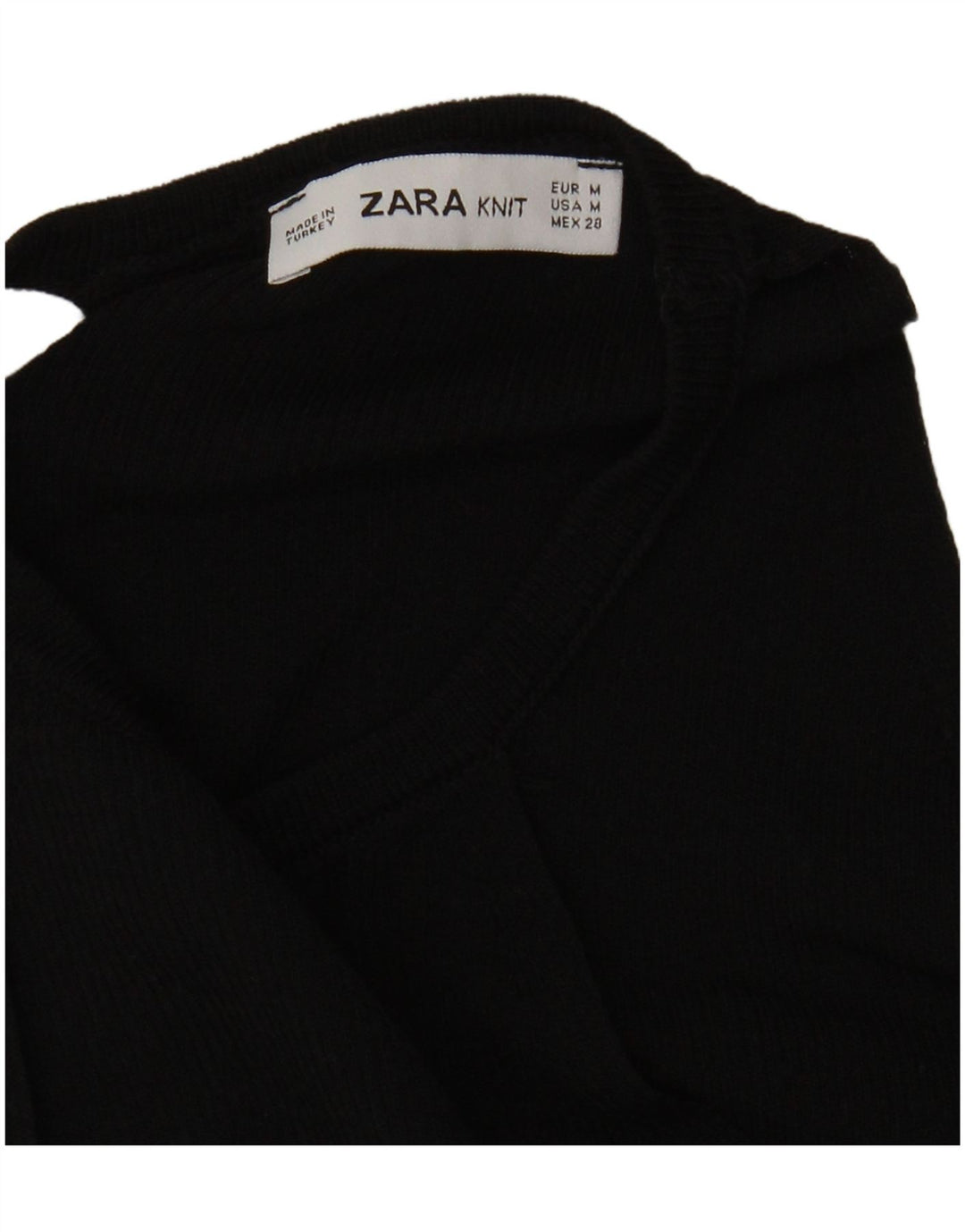 Zara Haut court dos nu pour femme UK 12 Noir moyen