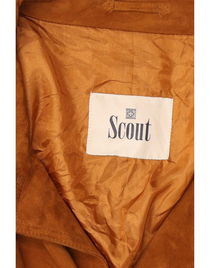 Veste en daim Scout pour homme UK 44 2XL Beige