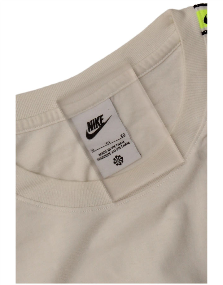 Nike T-shirt graphique pour homme XL Blanc Colorblock