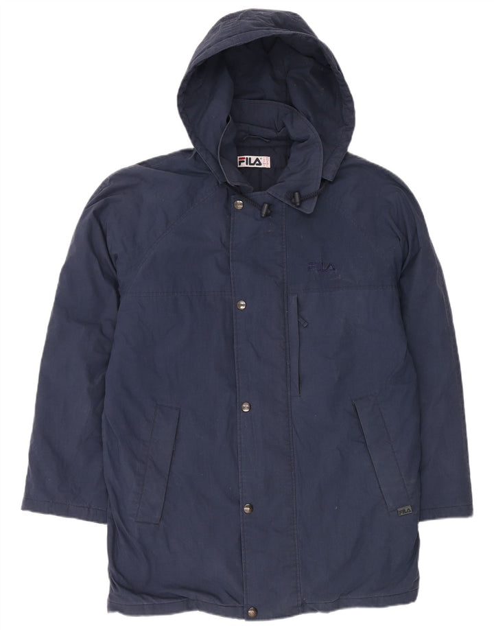 FILA Pardessus à capuche homme IT 48 bleu marine moyen polyester