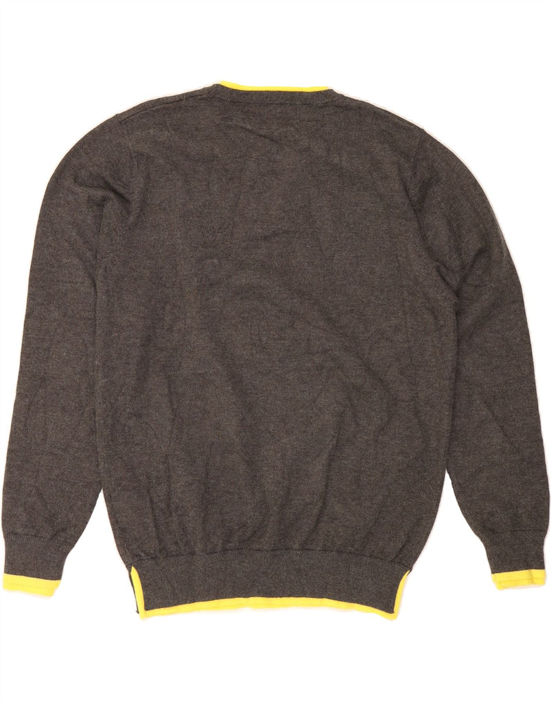 KENZO Mens Crew Neck Jumper Sweater IT 52 Large Grey Cashmere Vintage Kenzo and Second-Hand Kenzo from Messina Hembry 
