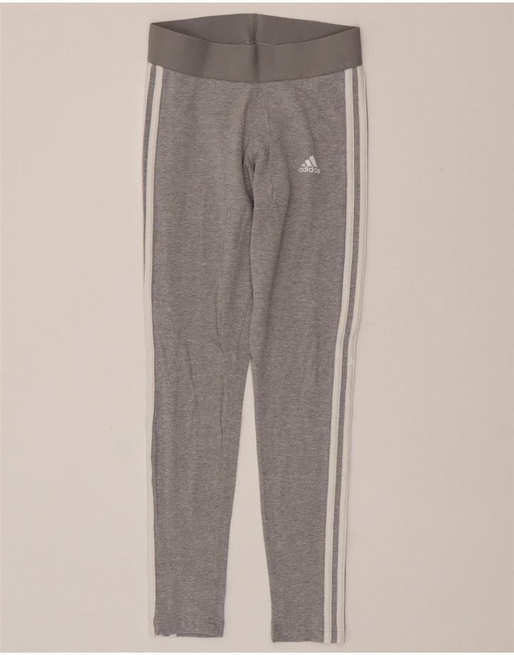 ADIDAS Leggings Femme UK 4/6 XS Gris