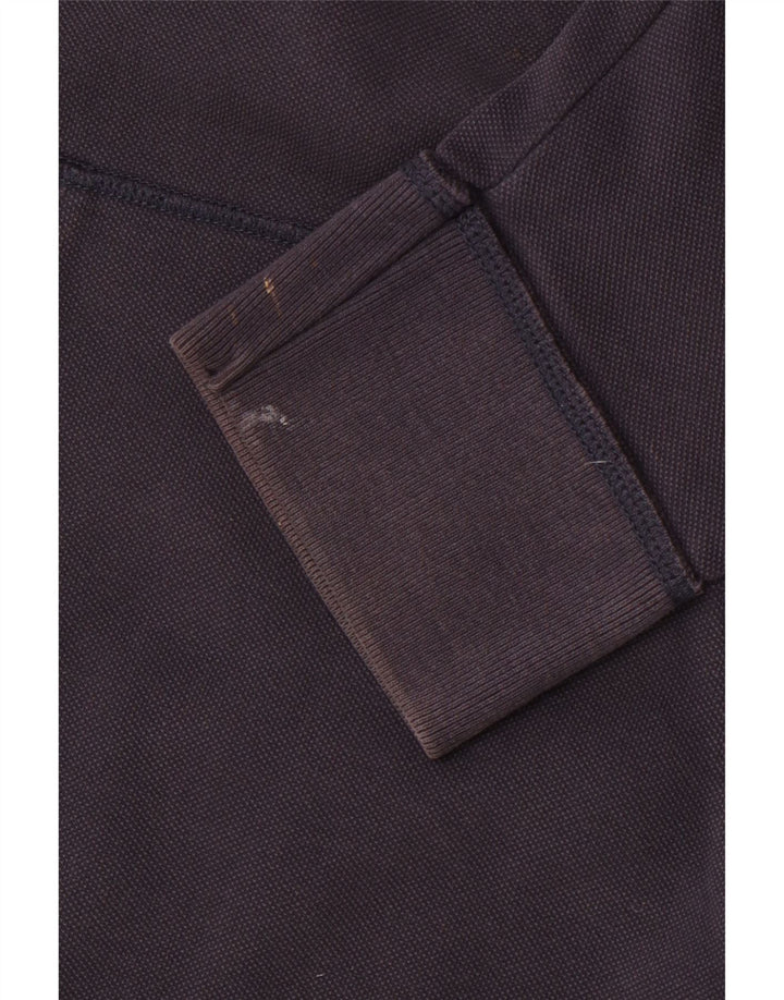 FAT FACE Sweat-shirt col zippé pour homme en coton bleu marine Taille L