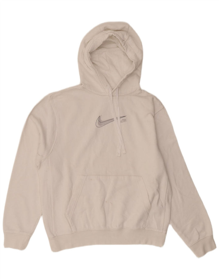 Nike Pull à capuche graphique en coton blanc moyen pour homme
