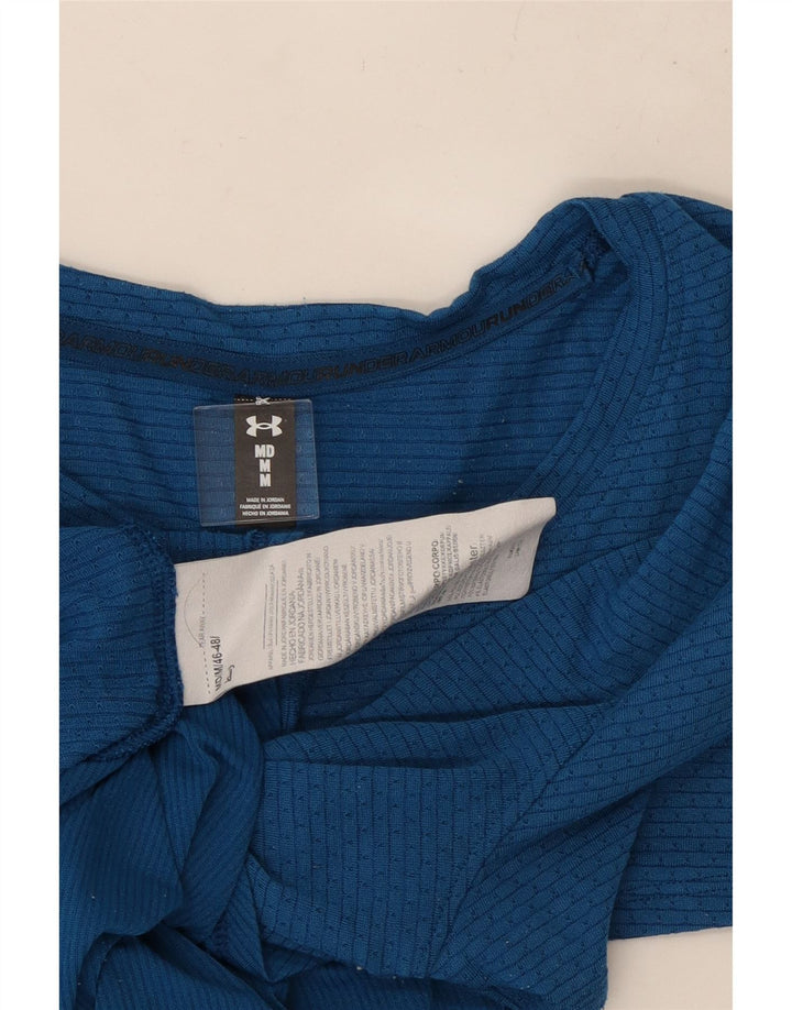 UNDER ARMOUR T-Shirt Femme UK 44 Bleu Moyen Polyester