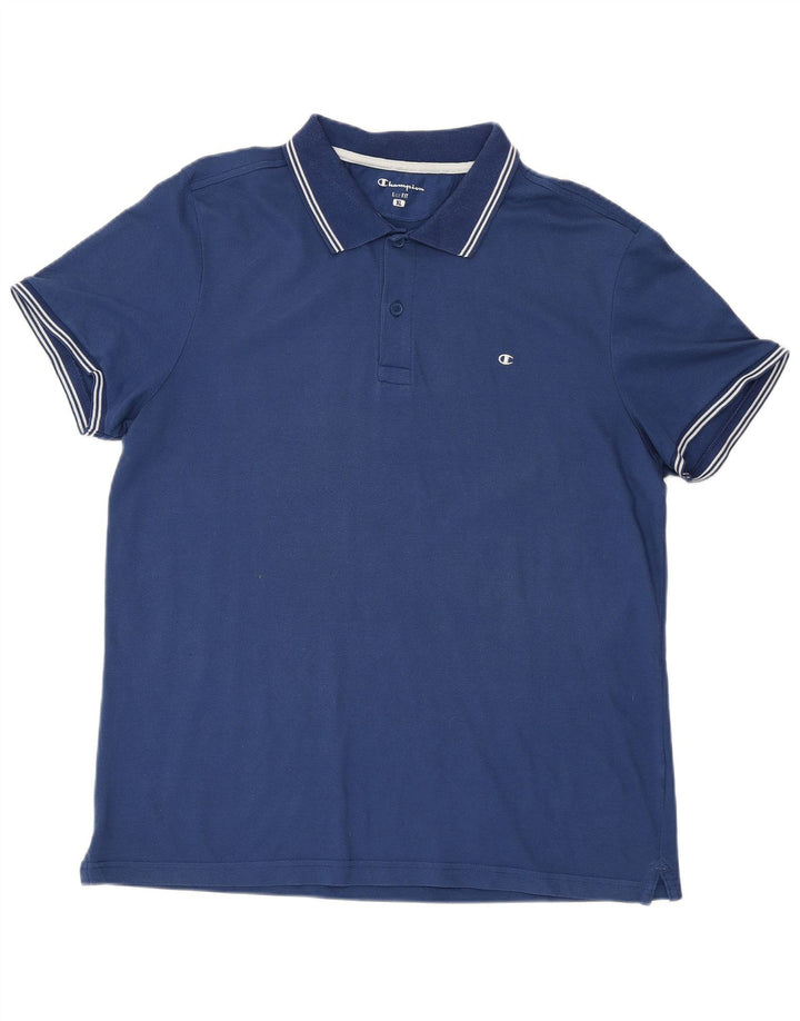 CHAMPION Polo Easy Fit Homme Bleu XL