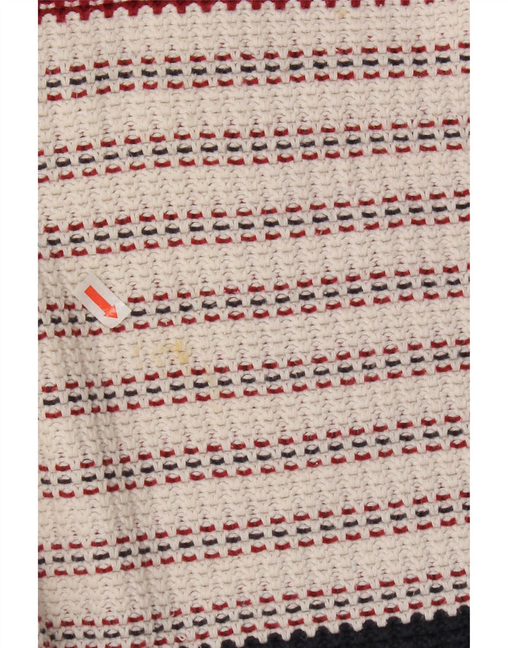 Tommy Hilfiger Pull à col rond pour homme Large rayé multicolore