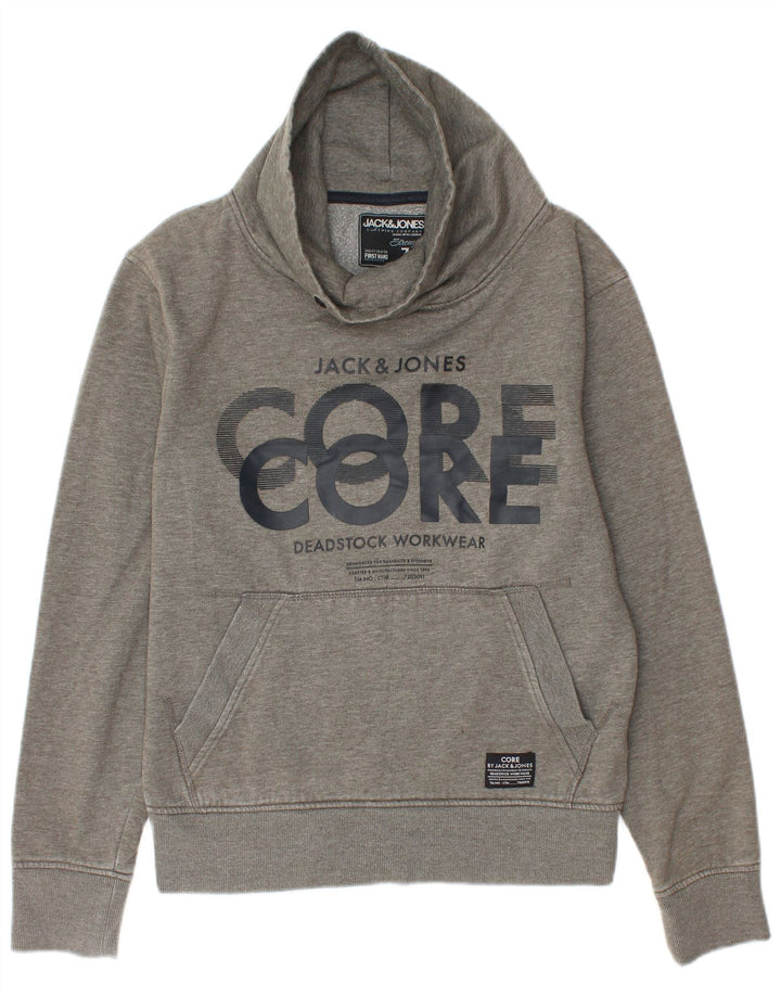 Jack & Jones Sweat-Shirt Graphique Homme Petit Gris Moucheté Coton