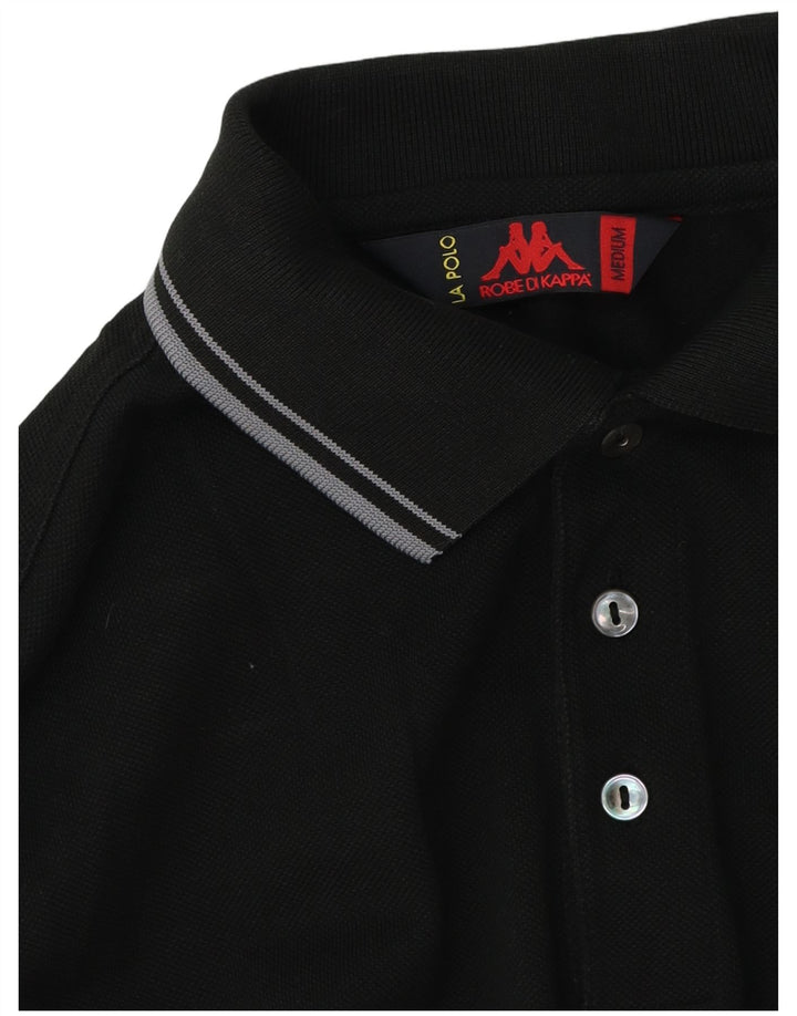 Kappa Polo à Manches Longues Homme Noir Moyen