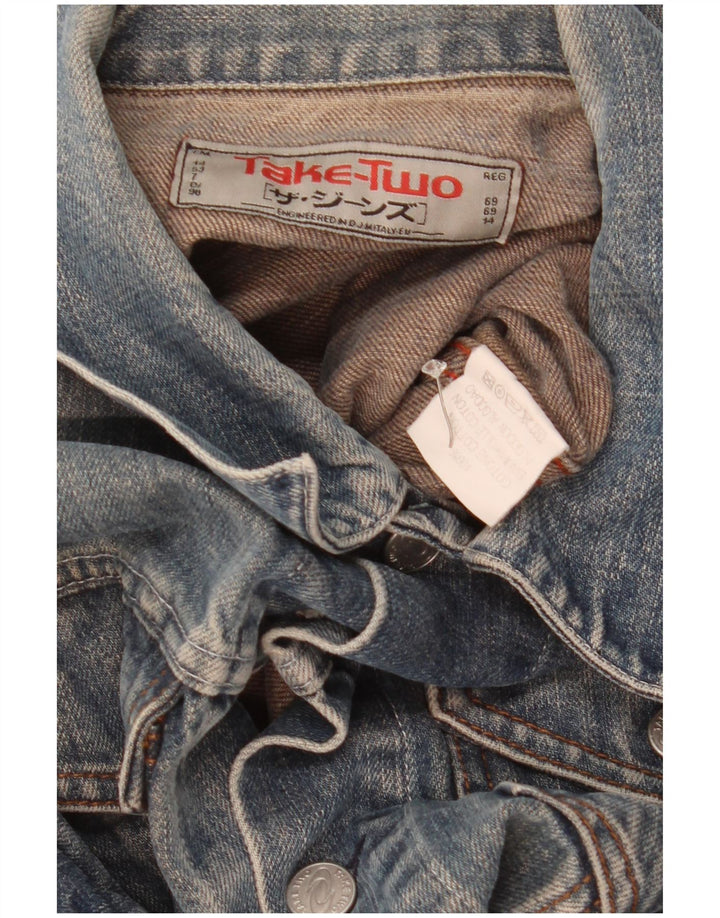 Take Two Veste en jean pour homme UK 40 Grand coton bleu