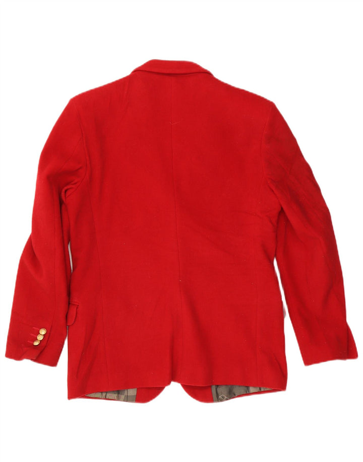 Armata Di Mare Veste Blazer 3 Boutons Femme IT 42 Laine Rouge Moyen