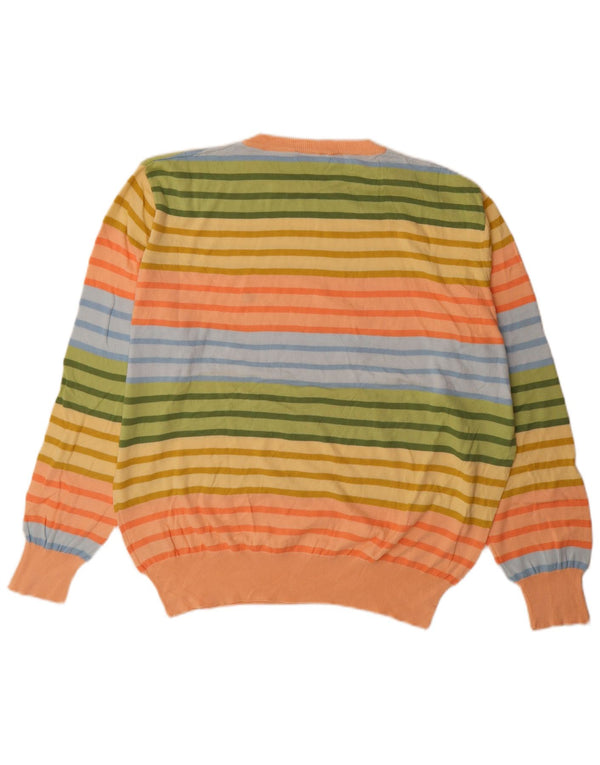 Brooksfield Pull col rond pour homme IT 56 XL rayé multicolore
