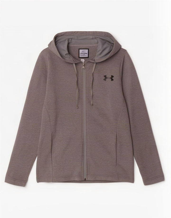 Under Armour Sweat à Capuche Cold Gear Zip Homme Petit Gris Polyester