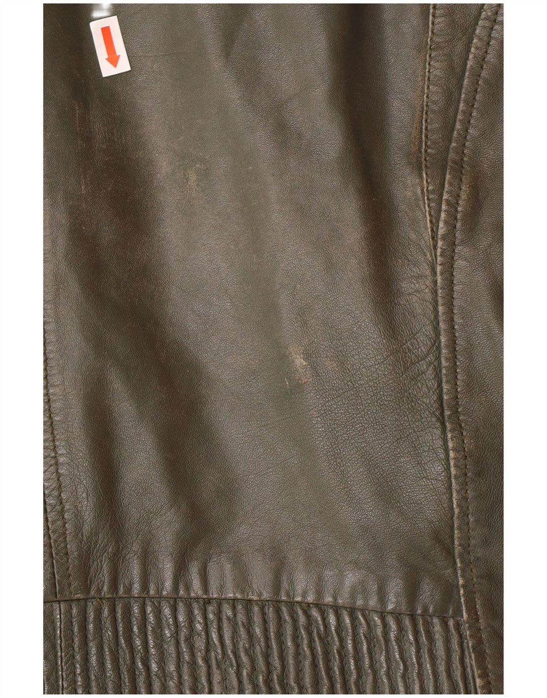 DAVID MOORE Veste de motard courte pour femme UK 16 Grand cuir colorblock vert