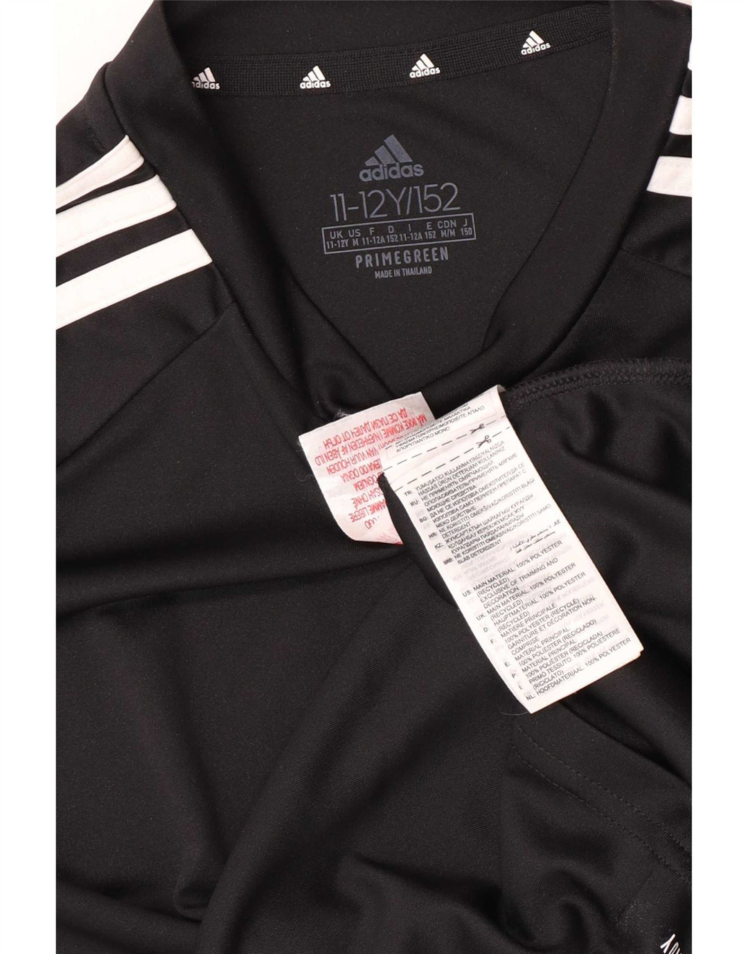 Adidas Garçons Aeroready Regular T-Shirt Top 11-12 ans Noir Polyester