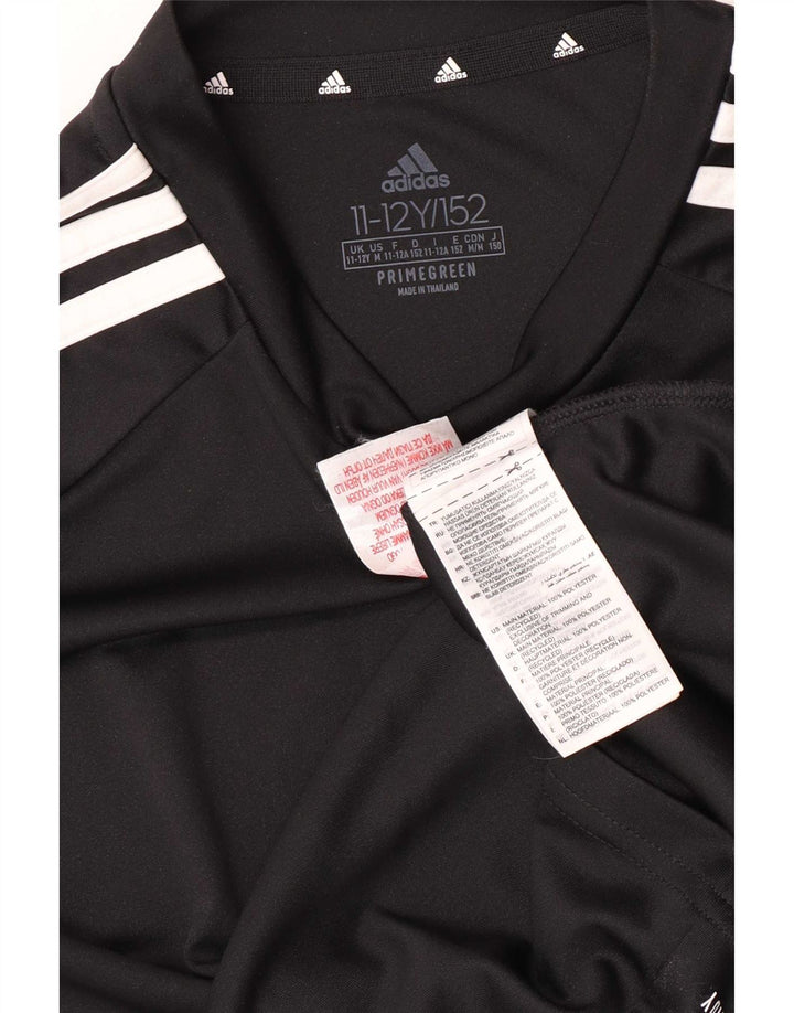 Adidas Garçons Aeroready Regular T-Shirt Top 11-12 ans Noir Polyester