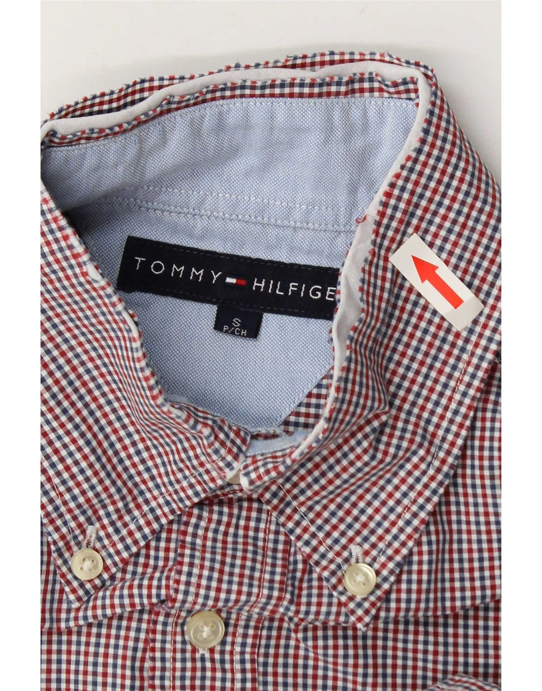 Tommy Hilfiger Chemise Homme Petit Rouge Vichy Coton