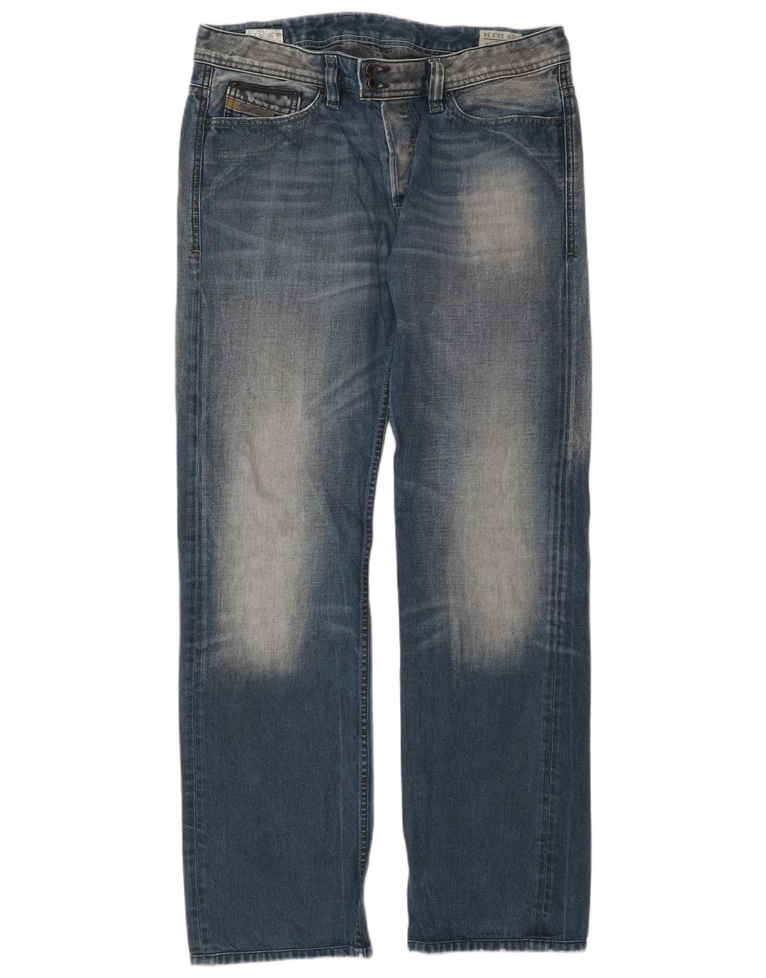 Diesel Jean Droit Homme W33 L34 Bleu Coton