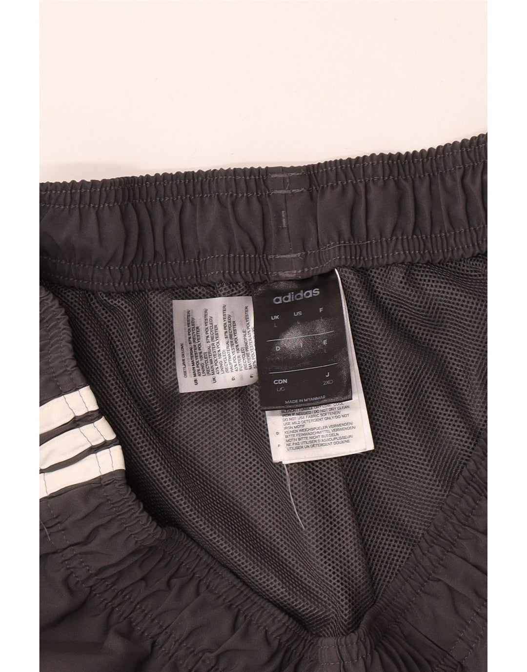 Adidas Short de sport pour homme Large Gris Polyester