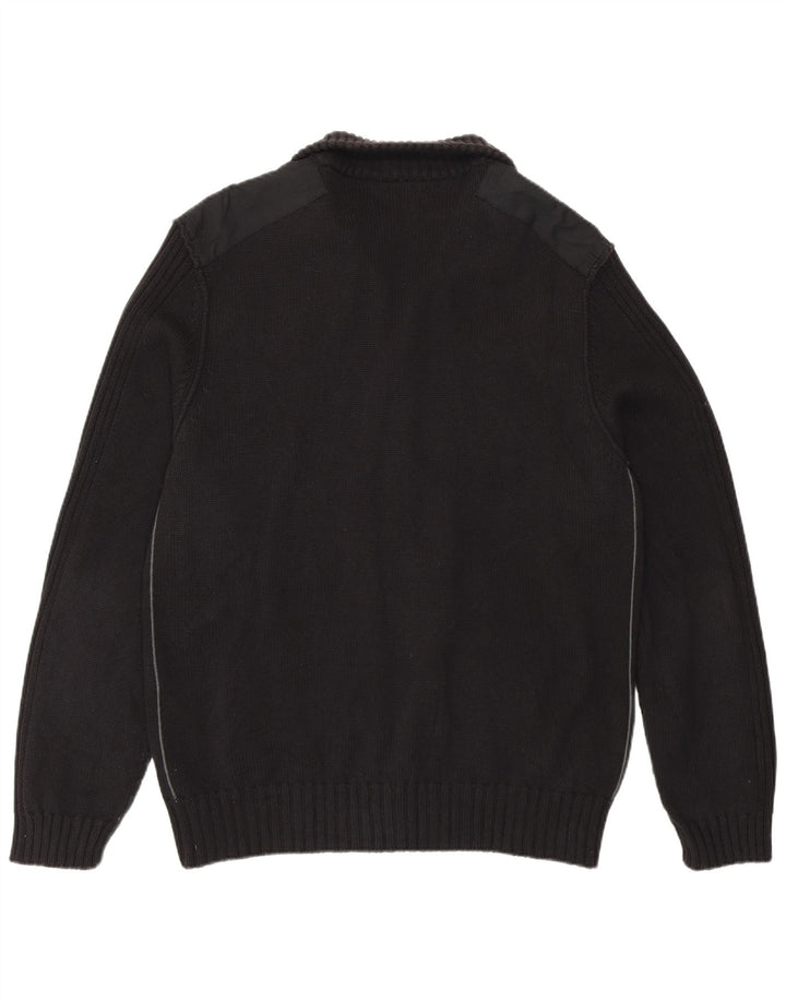 Calvin Klein Cardigan pour homme en coton noir Taille L