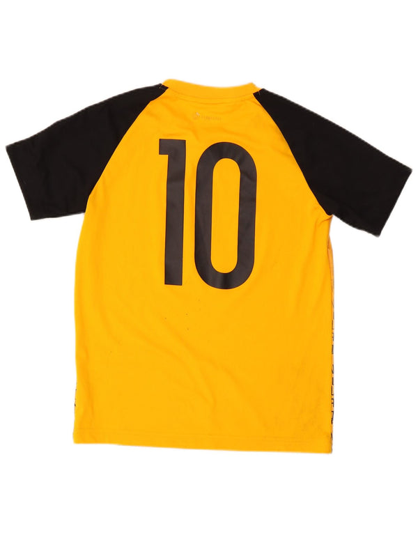 Adidas Garçon MESSI Graphic T-Shirt Top 11-12 ans Jaune Polyester Sports