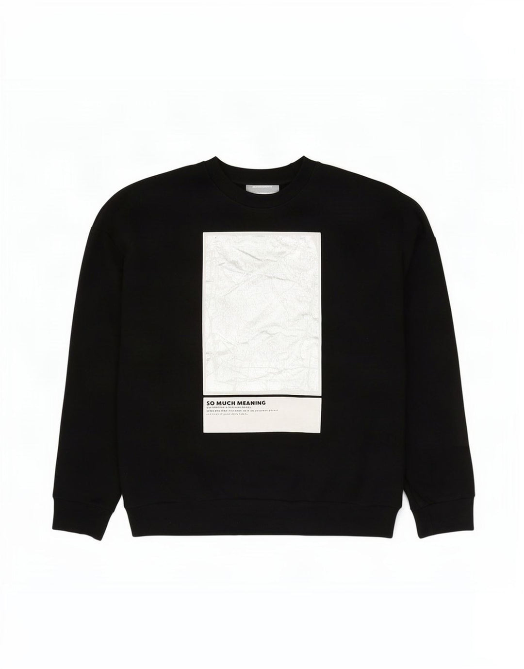 Zara Womens Graphic Sweat-shirt surdimensionné UK 16 Grand coton noir