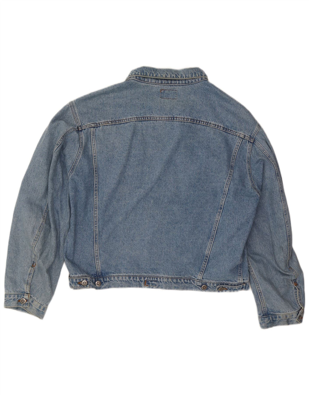 Veste en denim femme vintage UK 20 2XL Coton Bleu