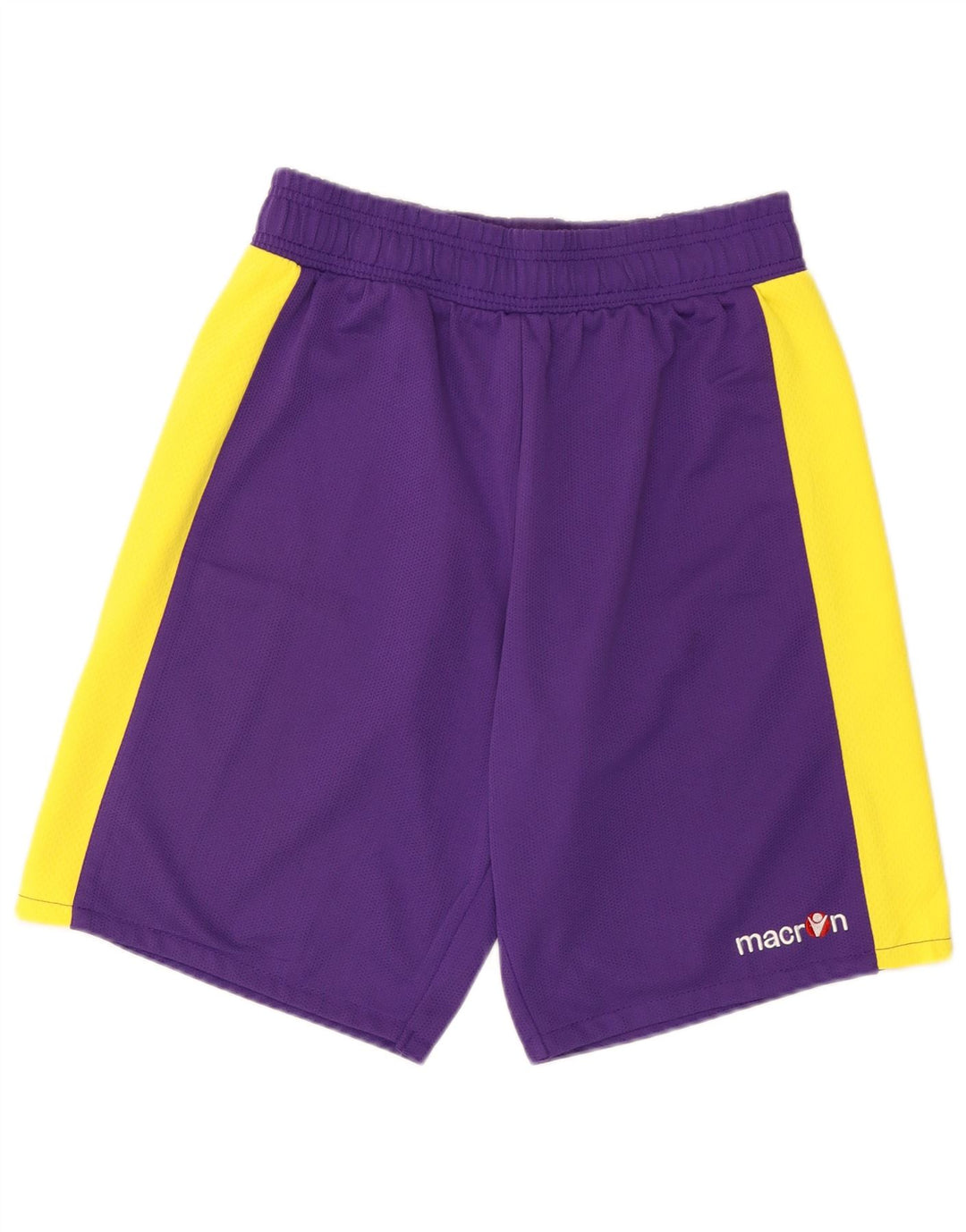 Macron Short de Sport Homme Violet Moyen Polyester Colorblock
