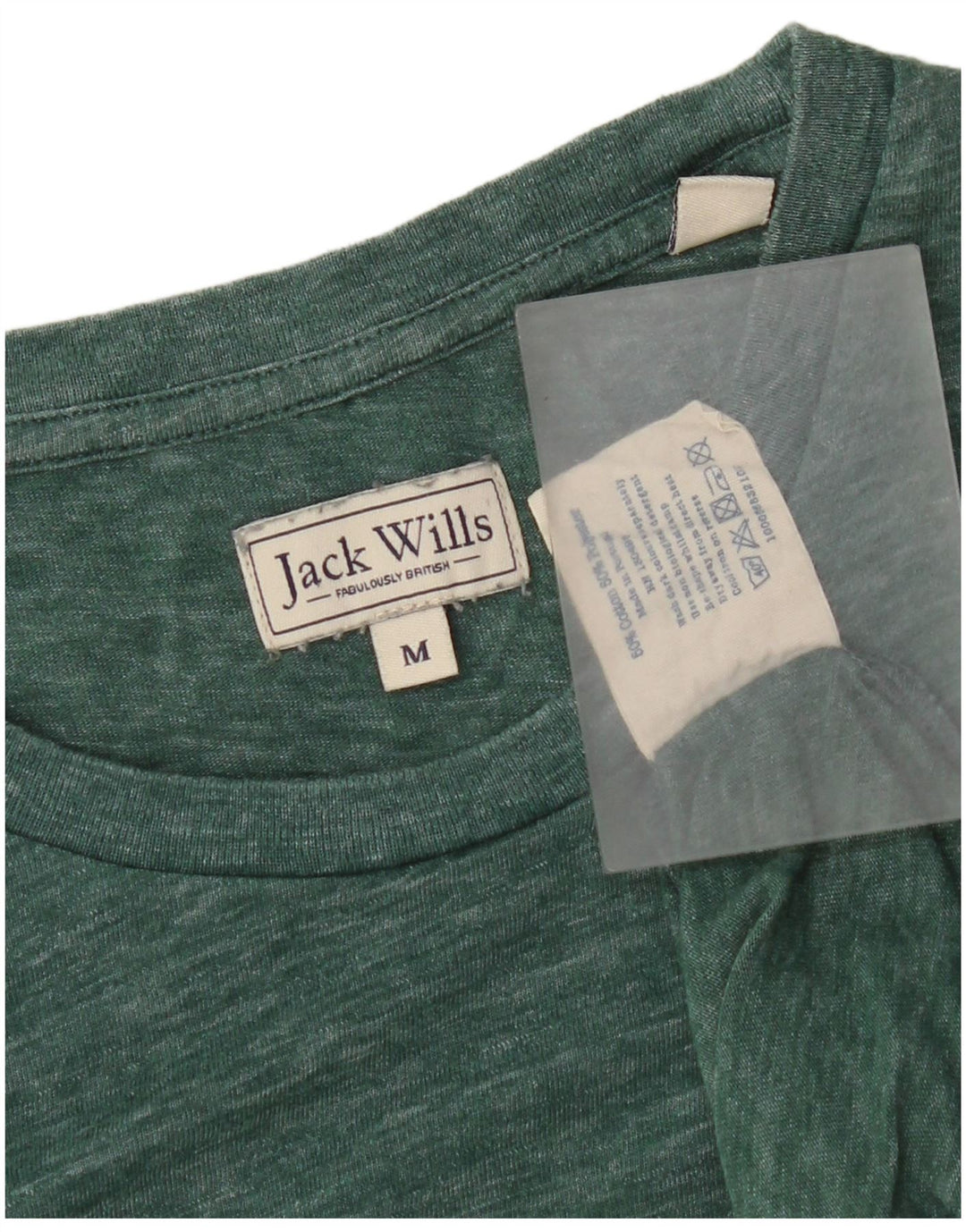 Jack Wills T-Shirt Homme Vert Moyen Moucheté Coton