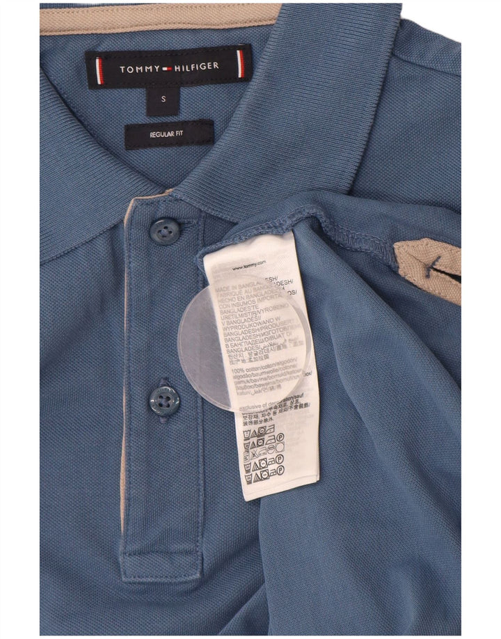 TOMMY HILFIGER Polo Regular Fit Homme Petit Bleu Coton