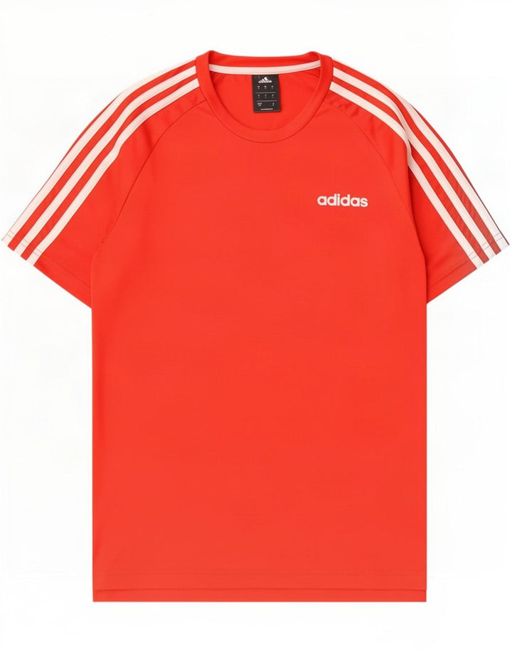 Adidas Hommes Climalite T-Shirt Haut Petit Rouge Polyester
