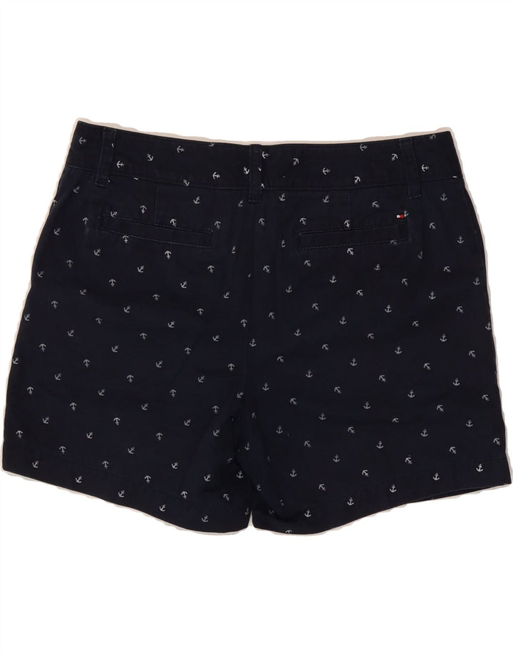 TOMMY HILFIGER Womens Chino Shorts US 6 Medium W32  Navy Blue Spotted Vintage Tommy Hilfiger and Second-Hand Tommy Hilfiger from Messina Hembry 