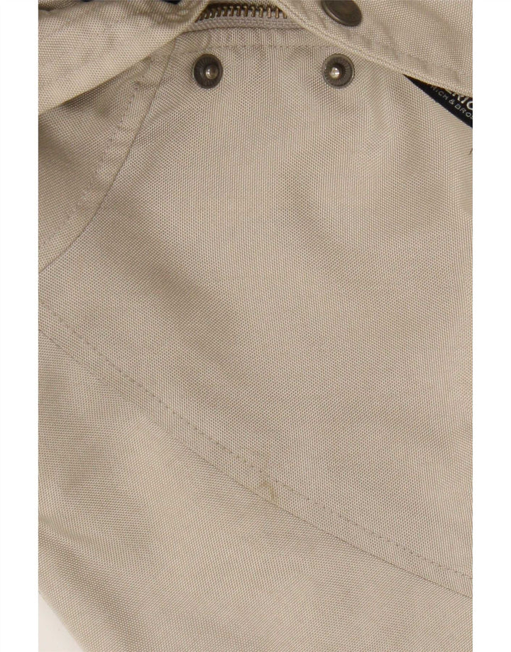 Woolrich Veste Bomber à Capuche Homme UK 38 Nylon Beige Moyen