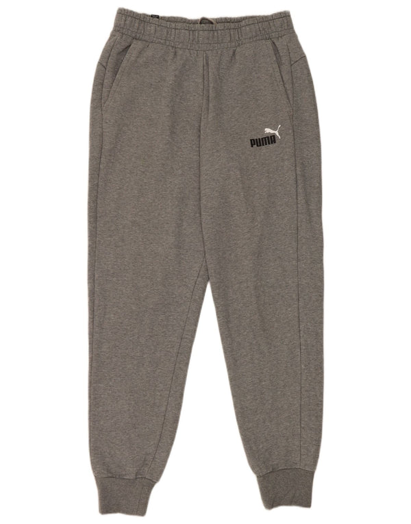 Puma Pantalon de Survêtement Joggers Homme Gris Moyen Coton
