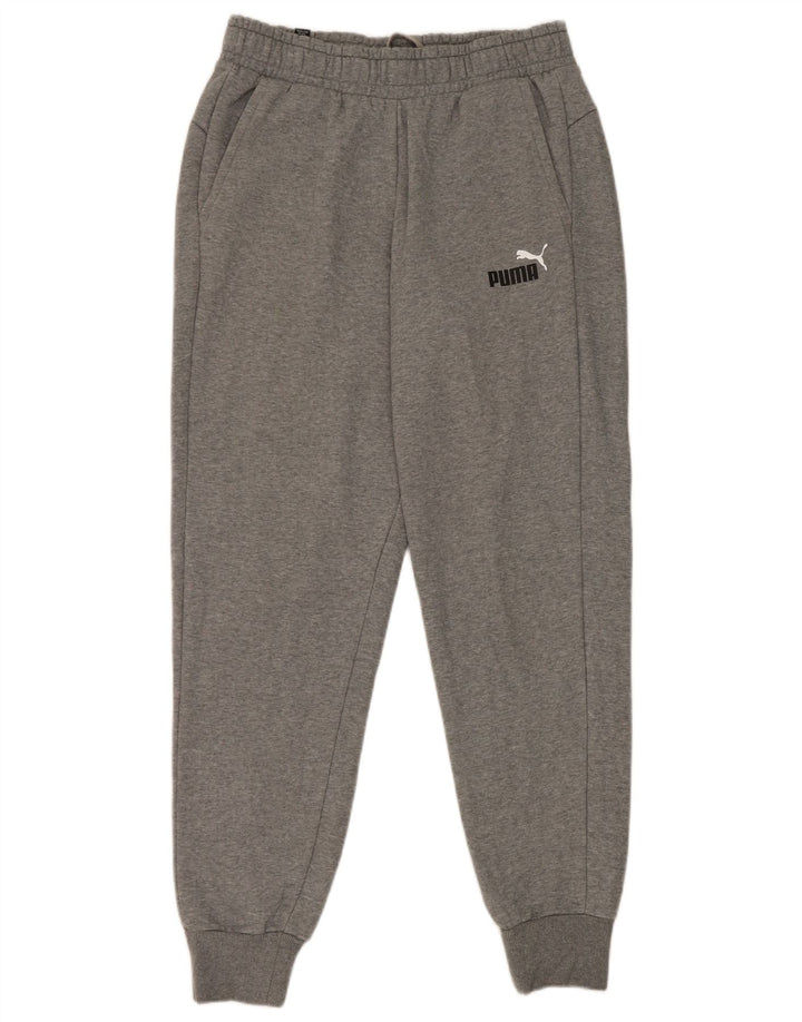 Puma Pantalon de Survêtement Joggers Homme Gris Moyen Coton