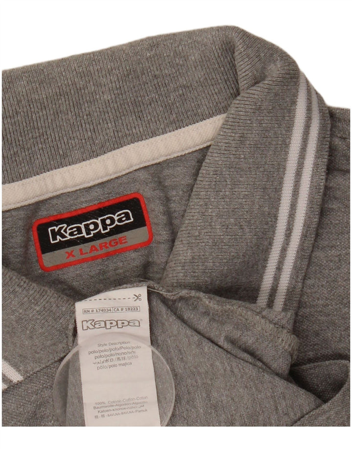 Kappa Polo Homme XL Gris Coton