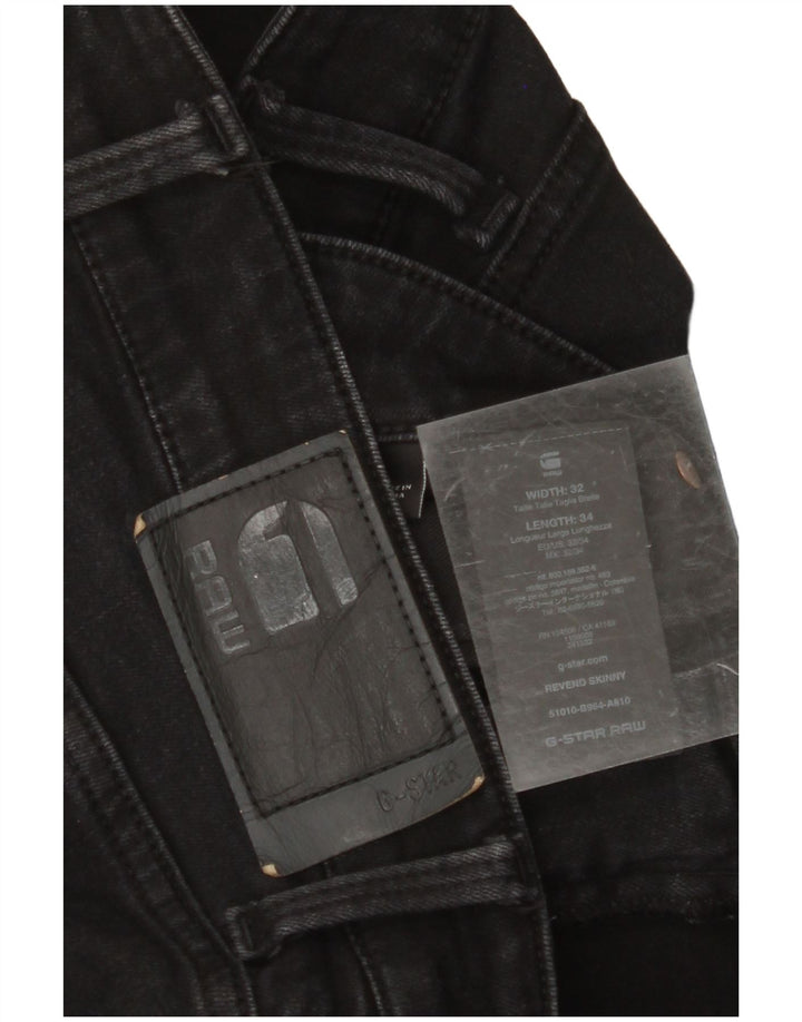 G-STAR Jean Revend Skinny W32 L34 Homme Noir Coton
