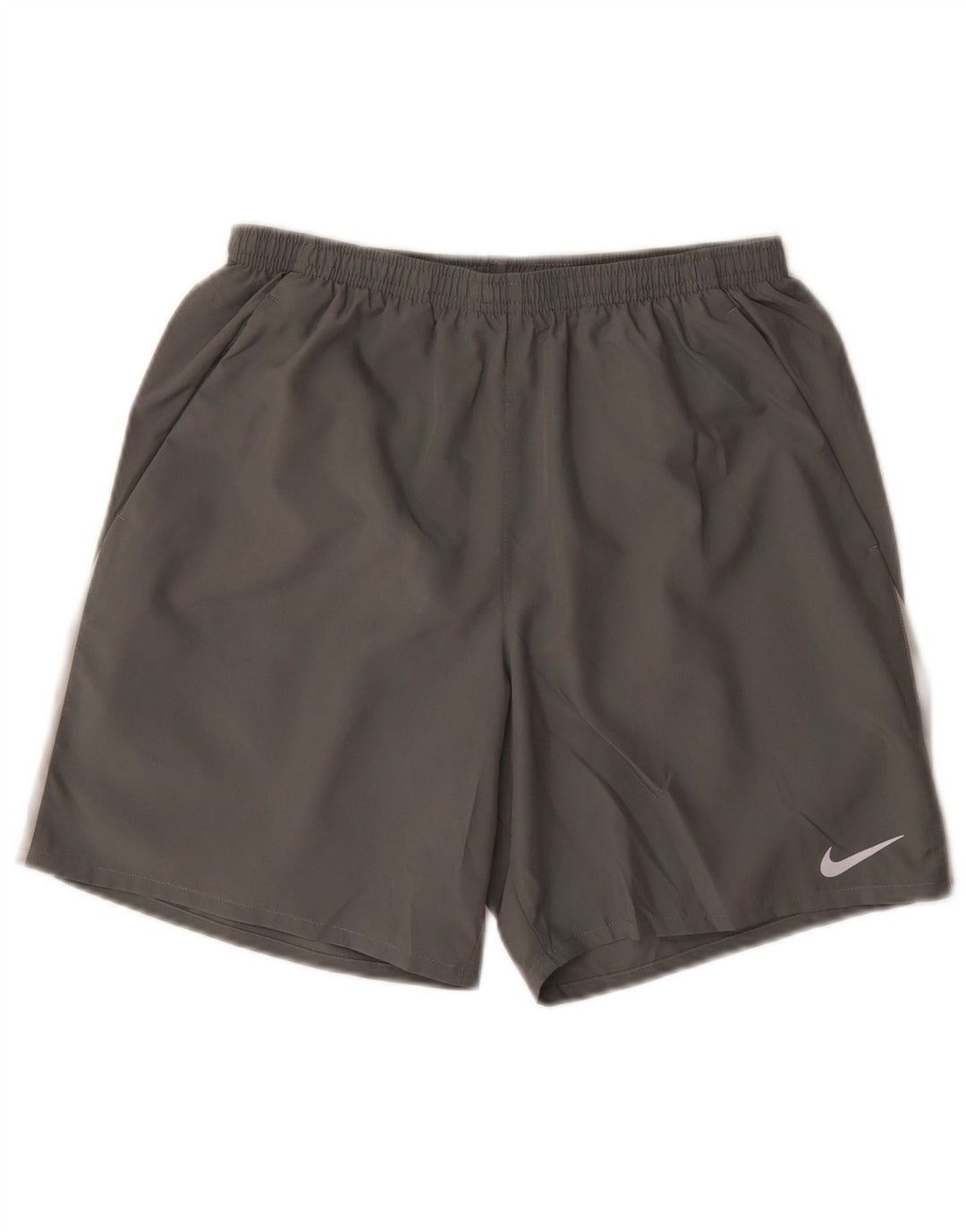 Nike Short de sport Dri Fit pour homme en polyester color block gris moyen