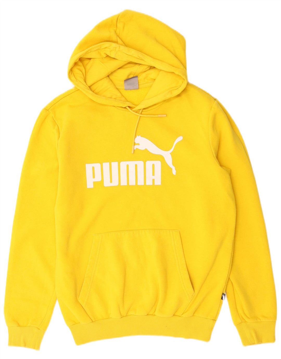 PUMA Pull à capuche graphique homme petit jaune coton