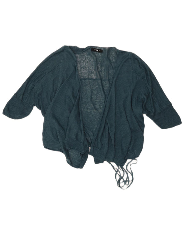 Max & Co. Cardigan court à manches 3/4 pour femme UK 16 Large Bleu