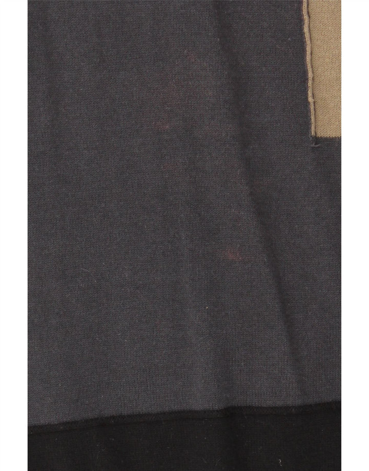 Desigual Pull col rond homme en coton color block noir moyen