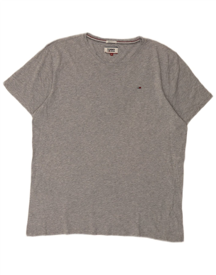 Tommy Hilfiger T-Shirt Regular Fit Homme XL Gris Moucheté