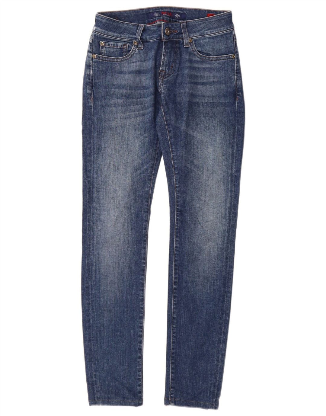 Jean skinny femme Rifle W25 L28 bleu