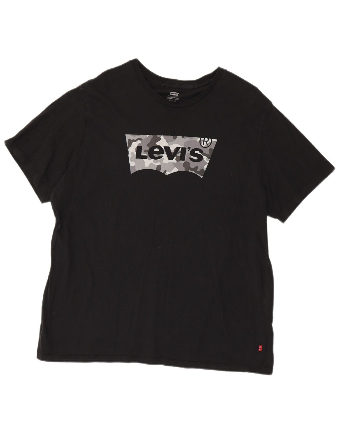 LEVI'S T-Shirt Graphique Homme XL Noir Coton