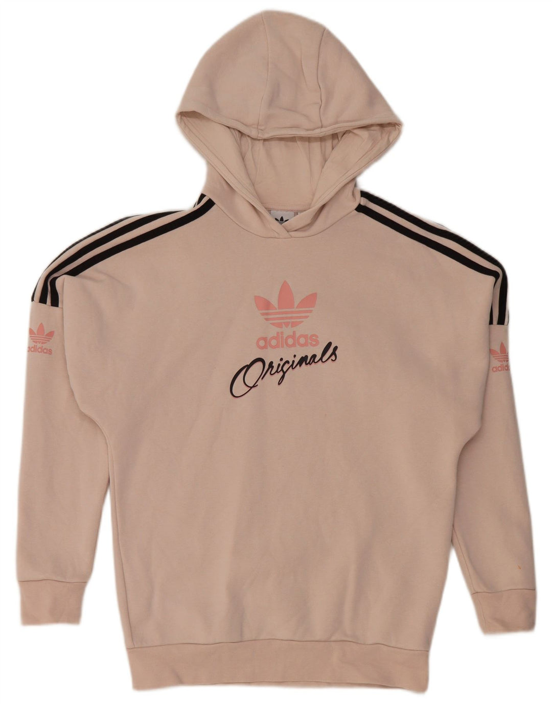 ADIDAS Pull à capuche graphique fille 13-14 ans Rose Coton