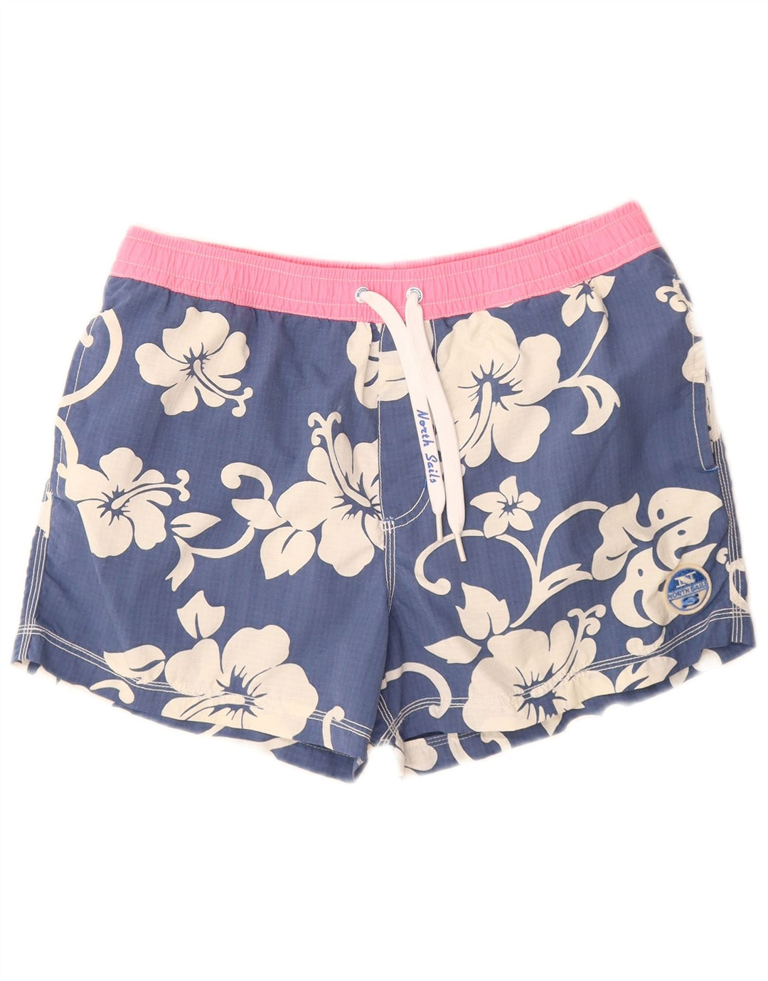 North Sails Short de bain pour femme UK 14 Medium Blue Floral Polyamide
